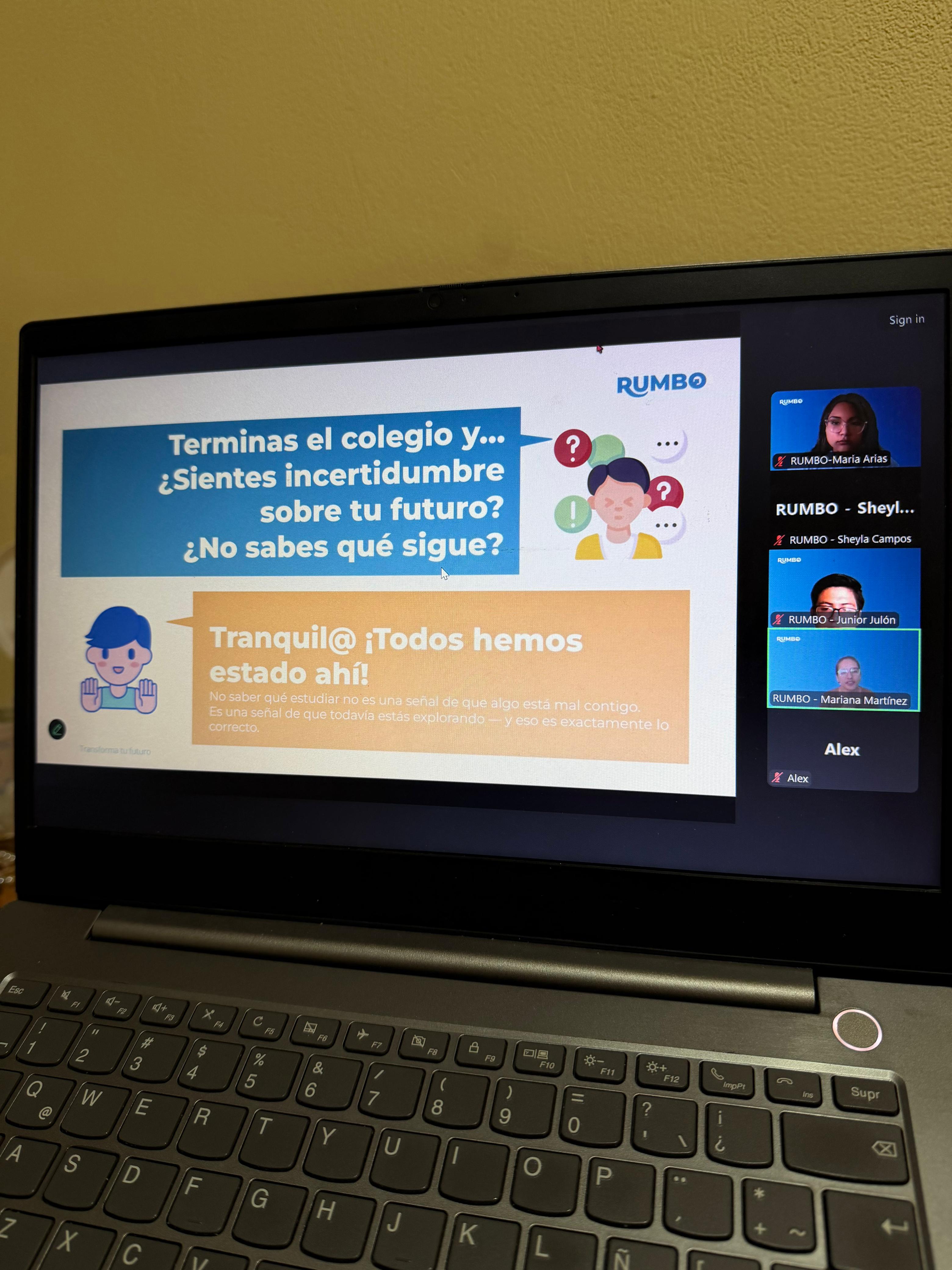 Charla Rumbo a tu Futuro - Participantes